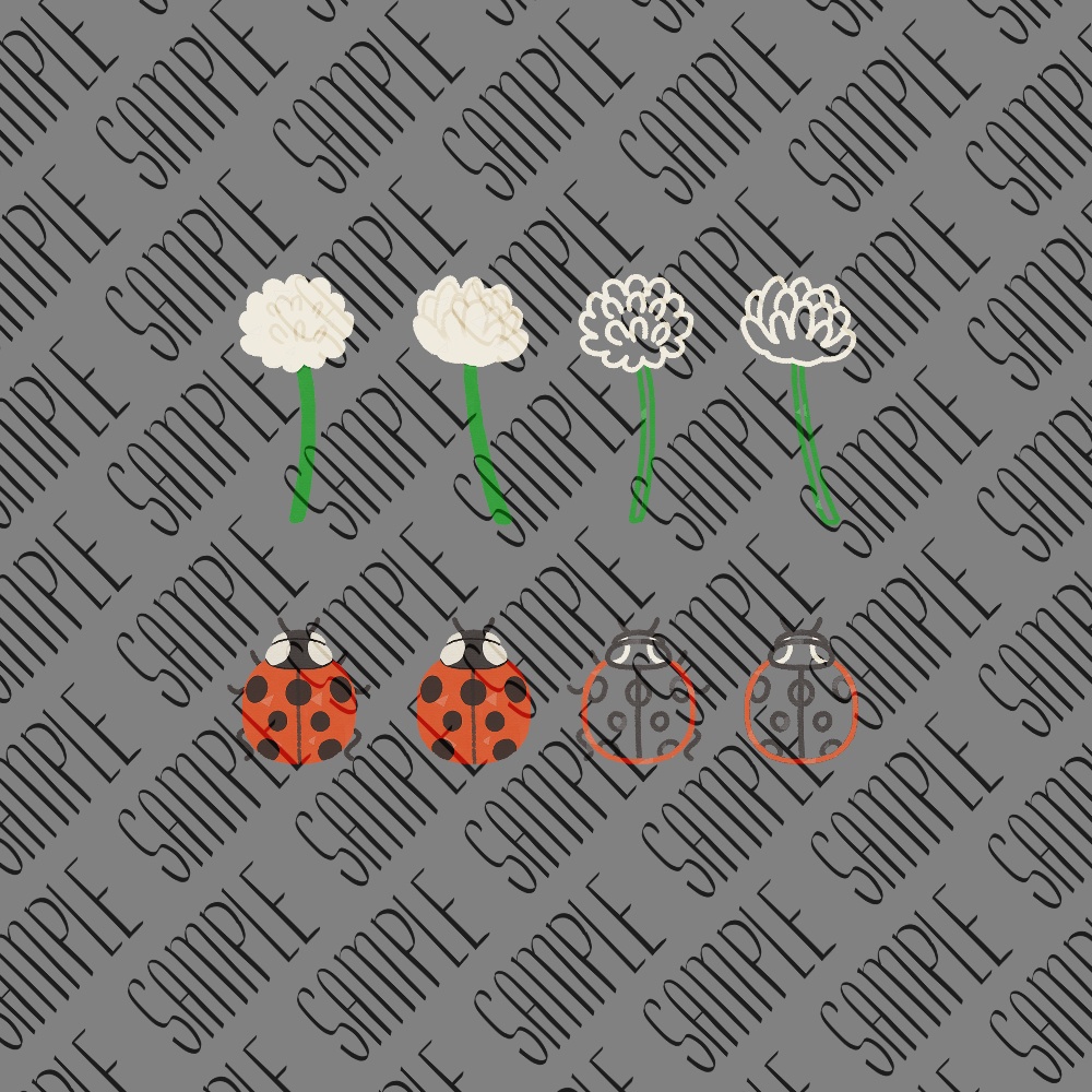 フリー素材「なんかに使えそうな素材-クローバー-」