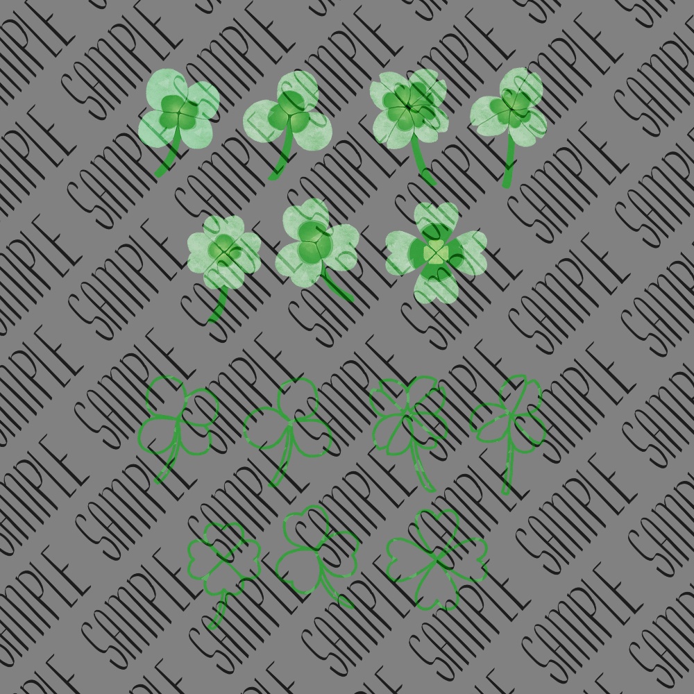 フリー素材「なんかに使えそうな素材-クローバー-」