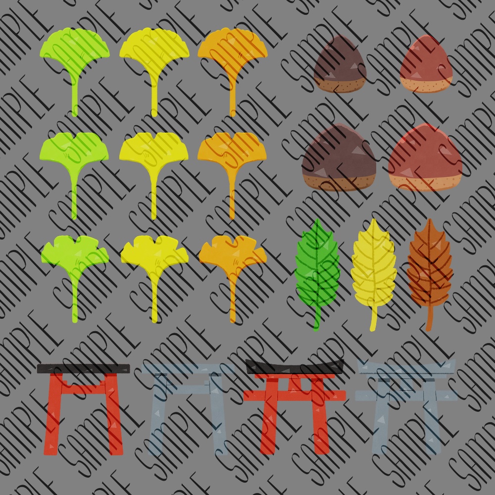 フリー素材「なんかに使えそうな秋の素材」