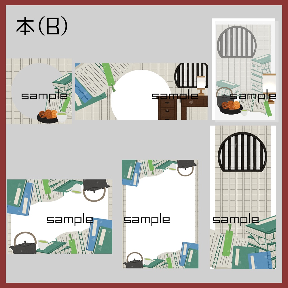 【IRIAM向け素材】本5点セット(アイコンリング、ヘッダー、ネットプリント、待ち受け画像、チェキ風画像)