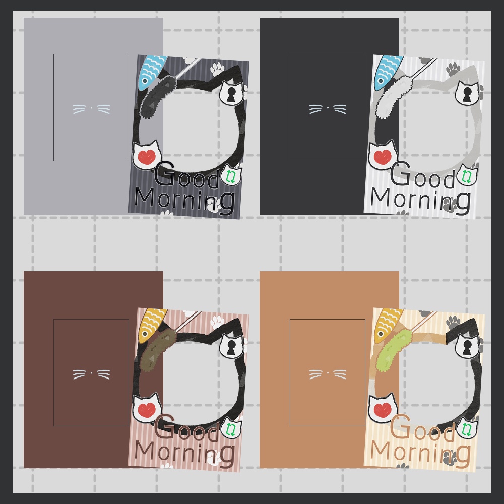 フリー素材「冬っぽいおはV素材集」