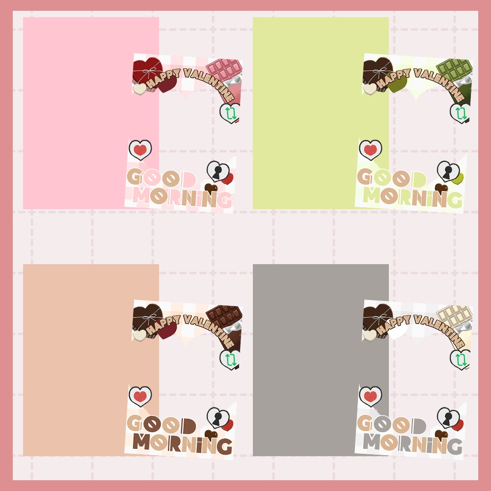 フリー素材「冬っぽいおはV素材集」