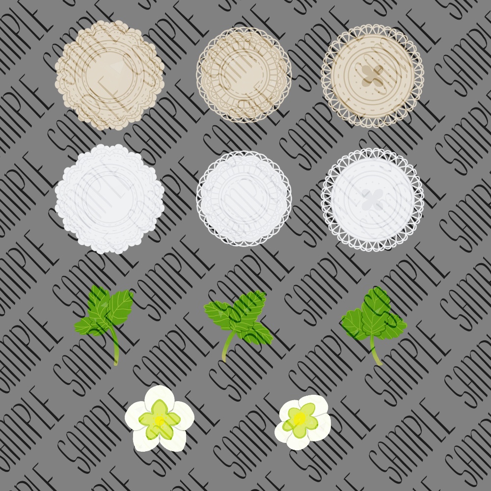 フリー素材「なんかに使えそうないちごの素材」