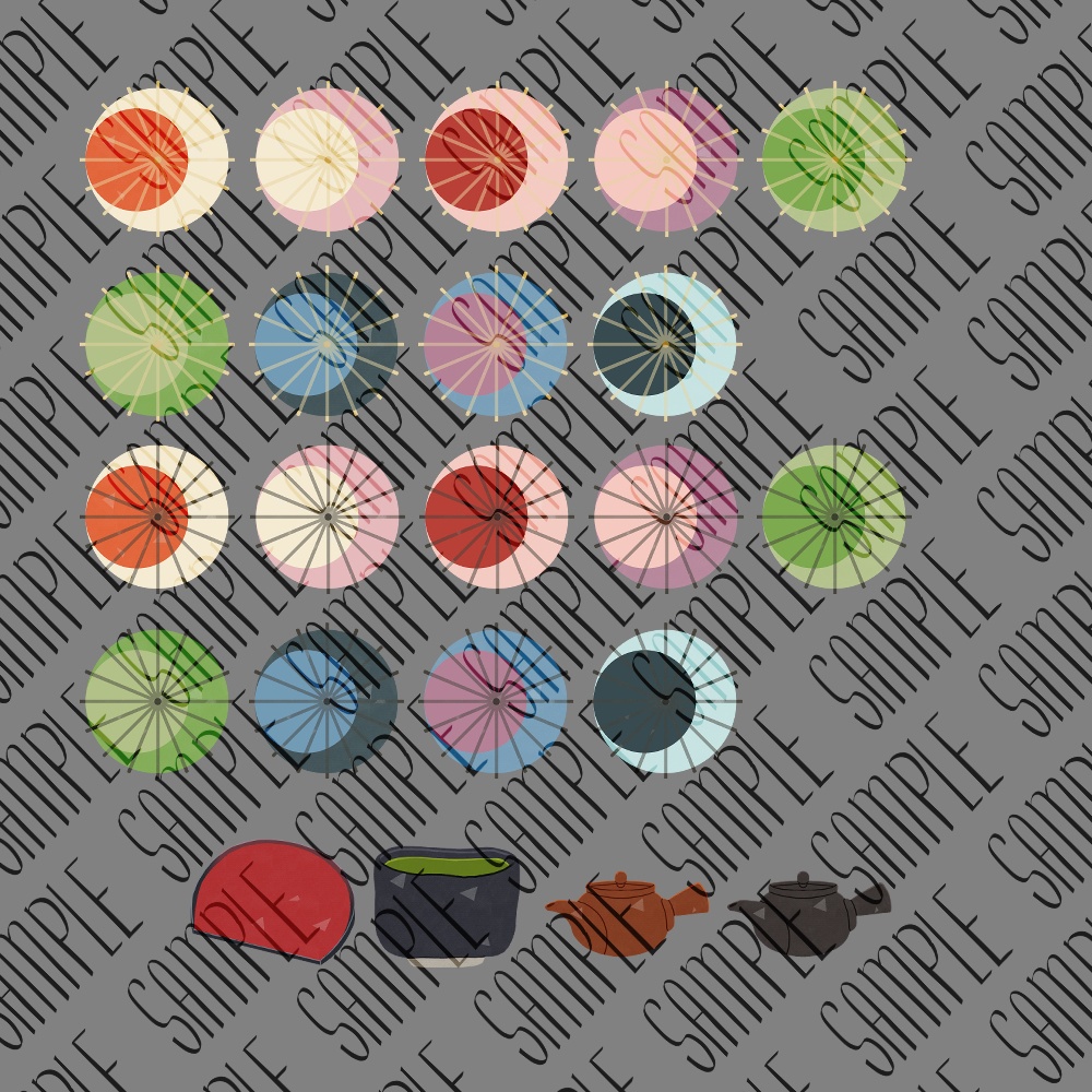 フリー素材「なんかに使えそうな春の和菓子の素材」