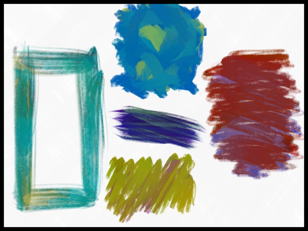 油彩駒置き場素材