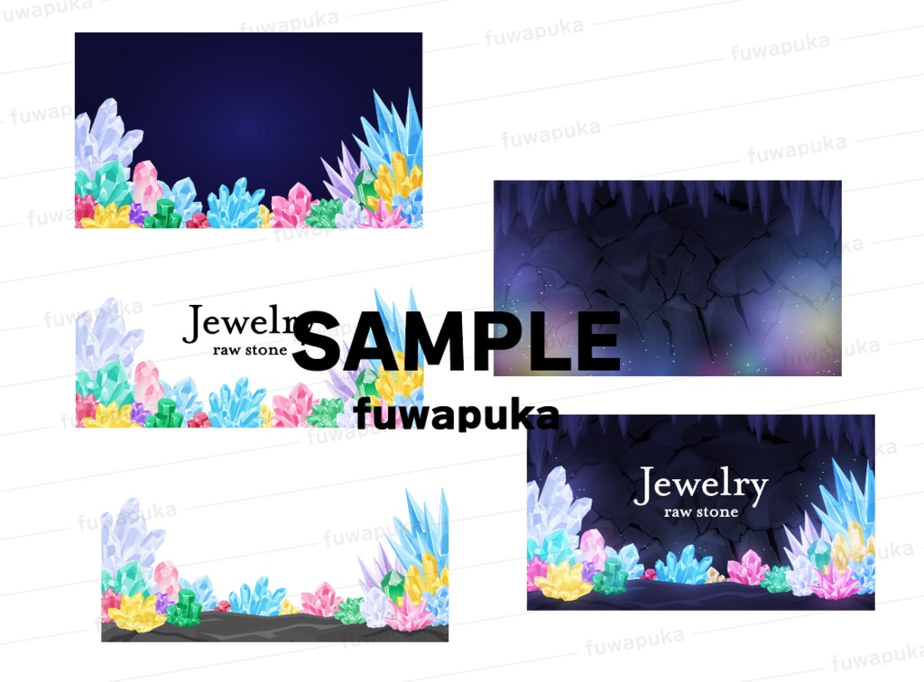 洞窟の風景_ベクター