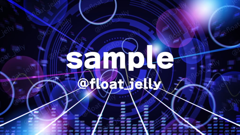 デジタルなミュージックの背景イラスト_ベクター