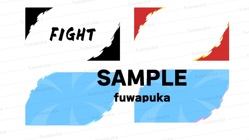 流水紋×メンフィス柄の背景素材_ベクター