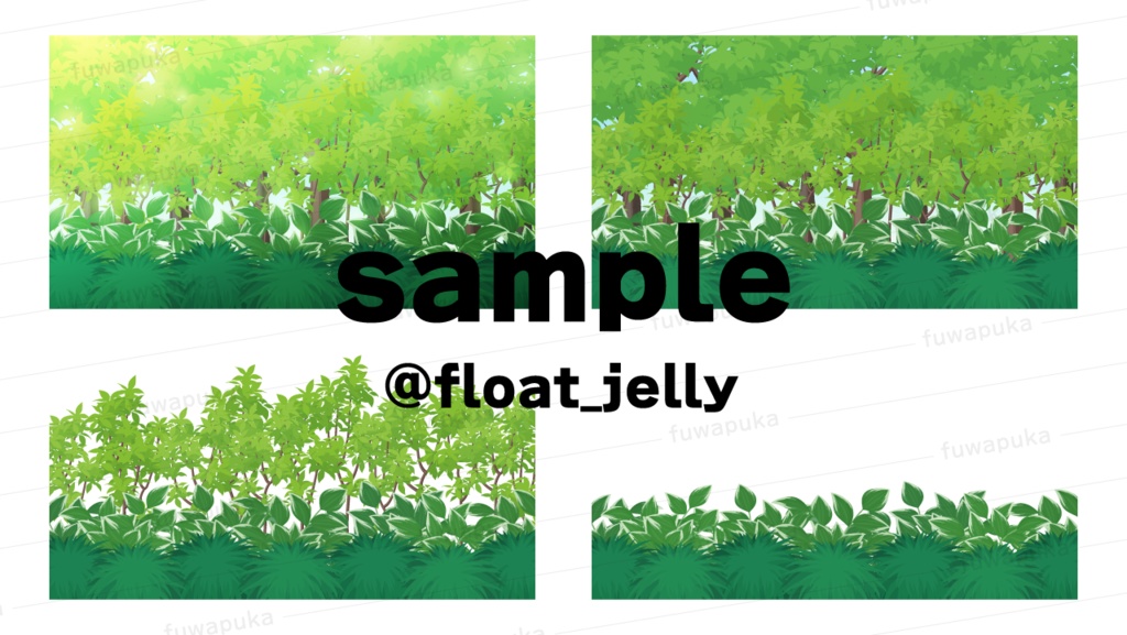 祠ある山の風景イラスト_ベクター