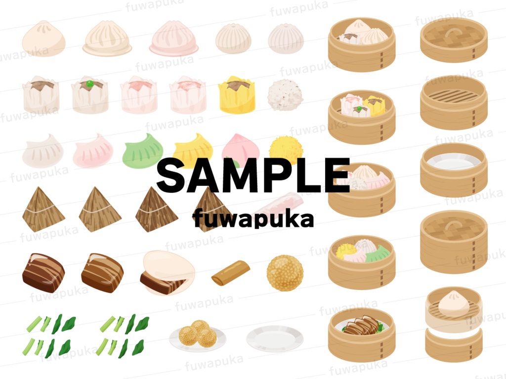 点心のイラスト素材_ベクター