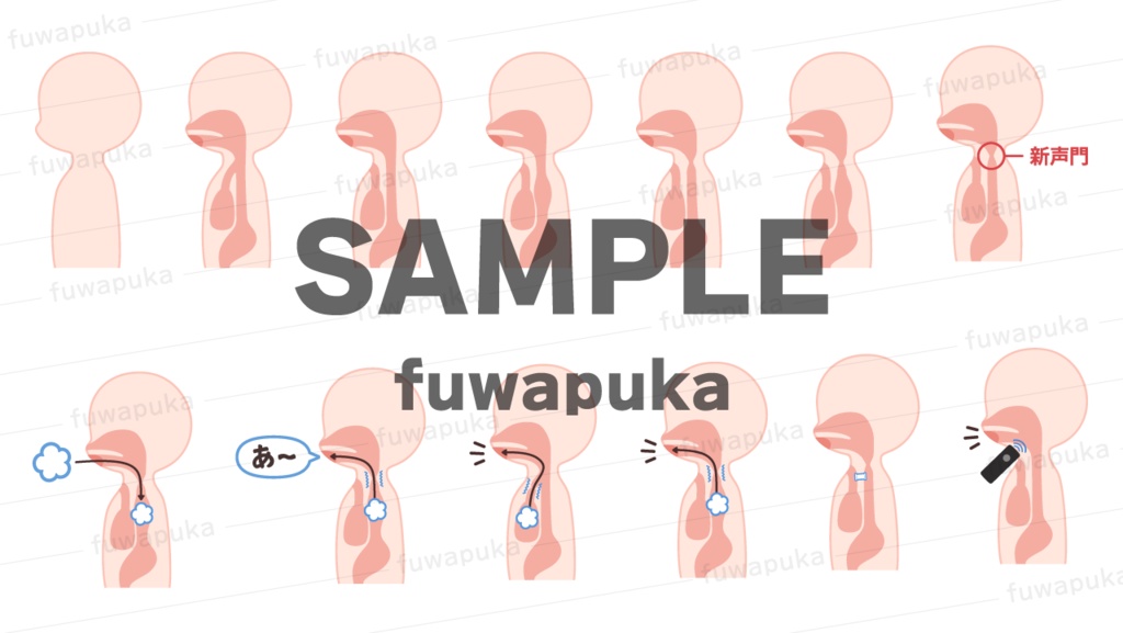 食道発声のイラスト素材_ベクター