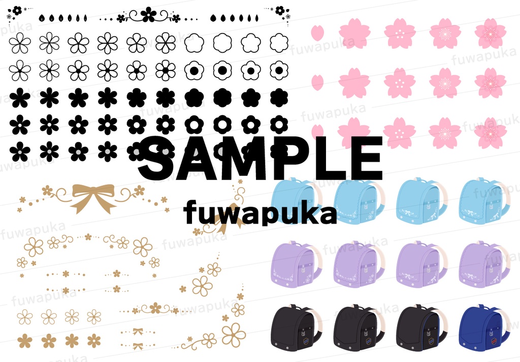 入学と卒業のイラスト素材_ベクター