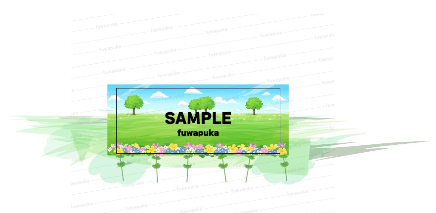 【3層シームレス】春の草原の背景素材_横スクロール用