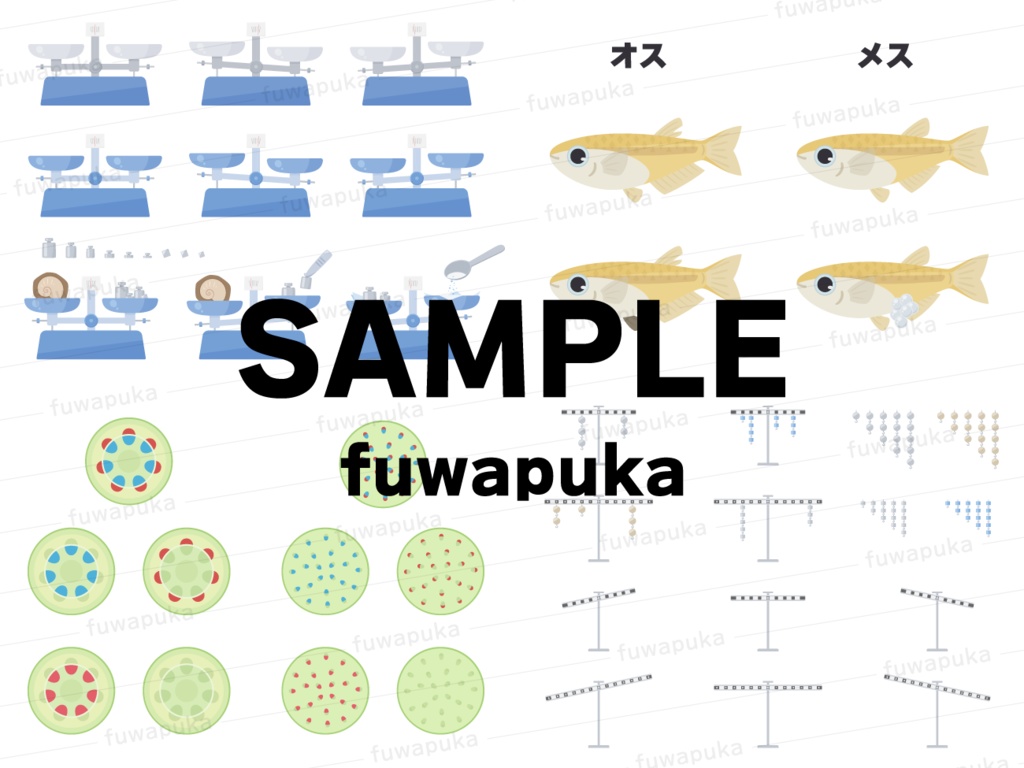 小学校5年生と6年生の理科のイラスト素材_ベクター