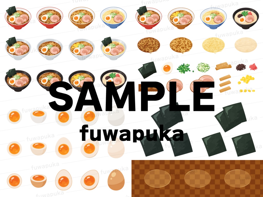 ラーメンのイラスト素材_ベクター