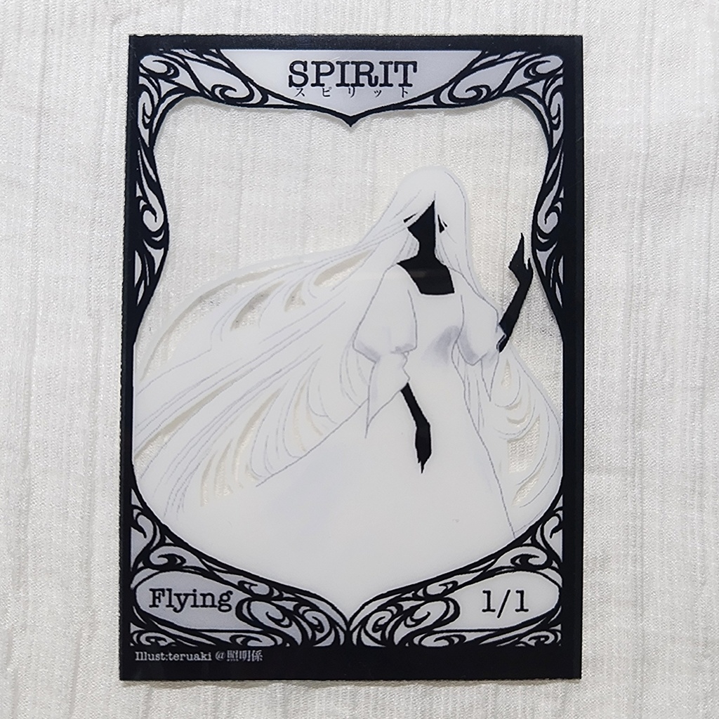 スピリット白黒トークン(クリア素材nestled'26)