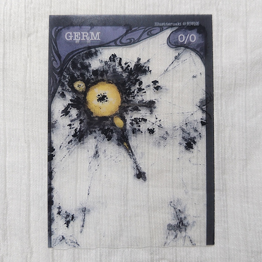 生体武器細菌トークン(クリア素材)