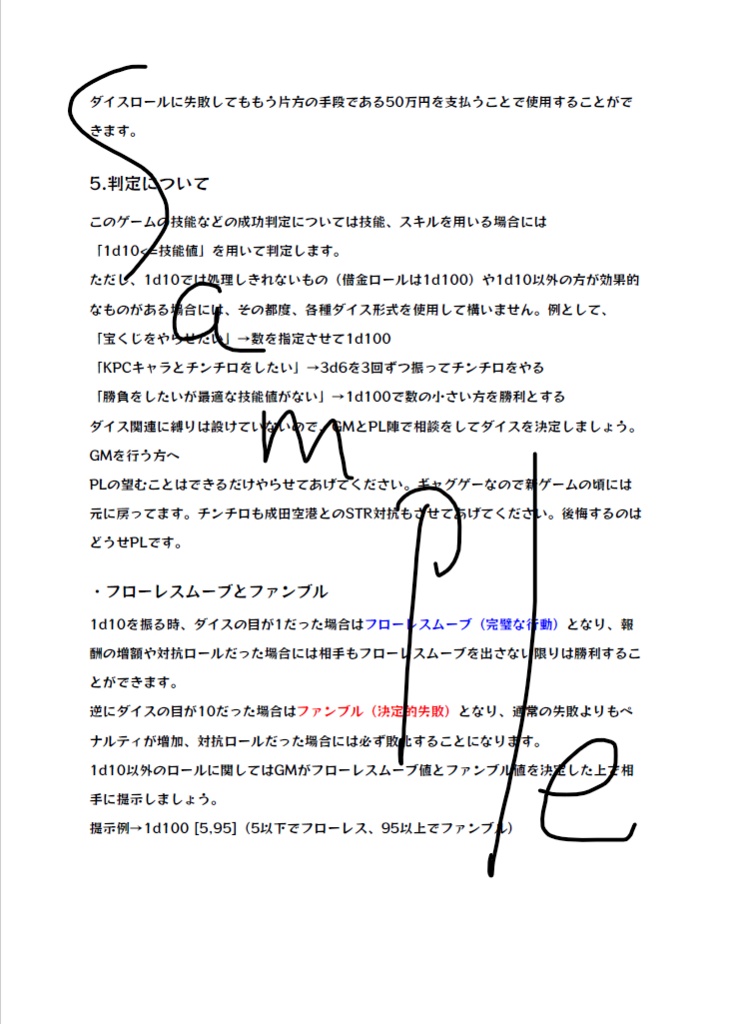 【借金押付合いTRPG】Debt-Force【自作TRPG】