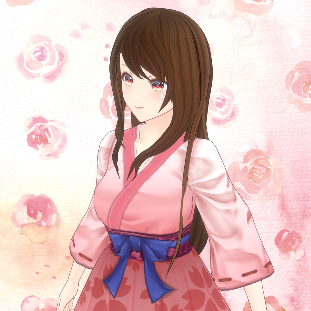 VRoid Hair presets 黒髪ロング