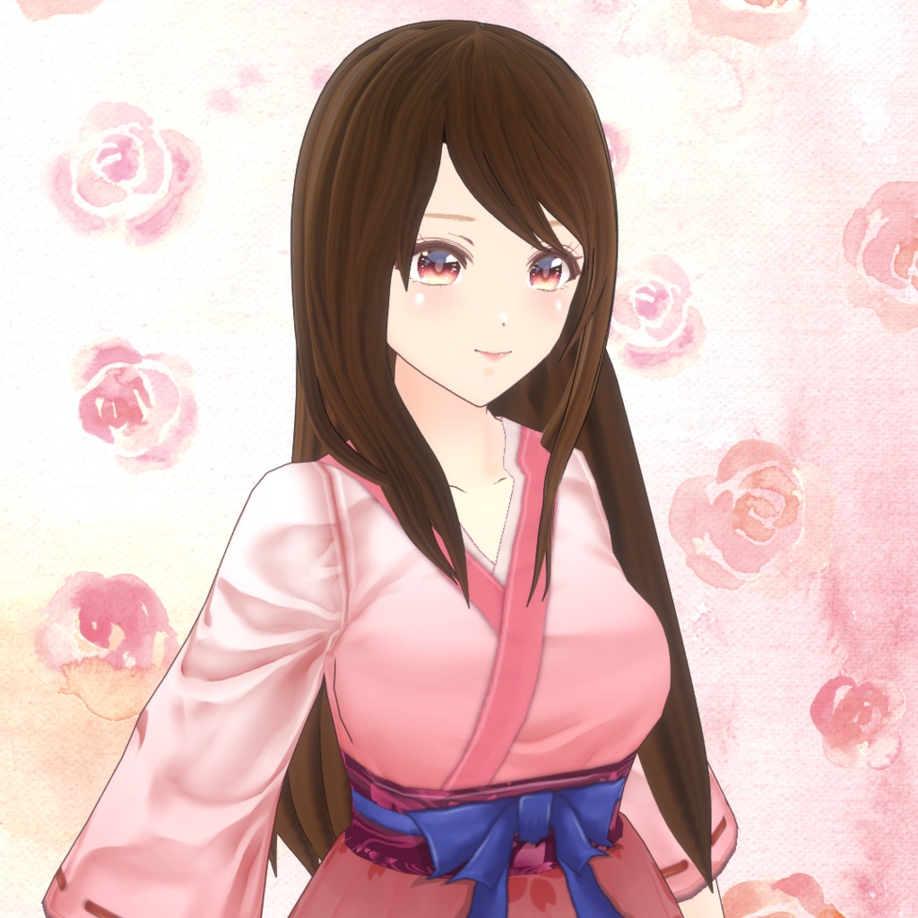 VRoid Hair presets 黒髪ロング