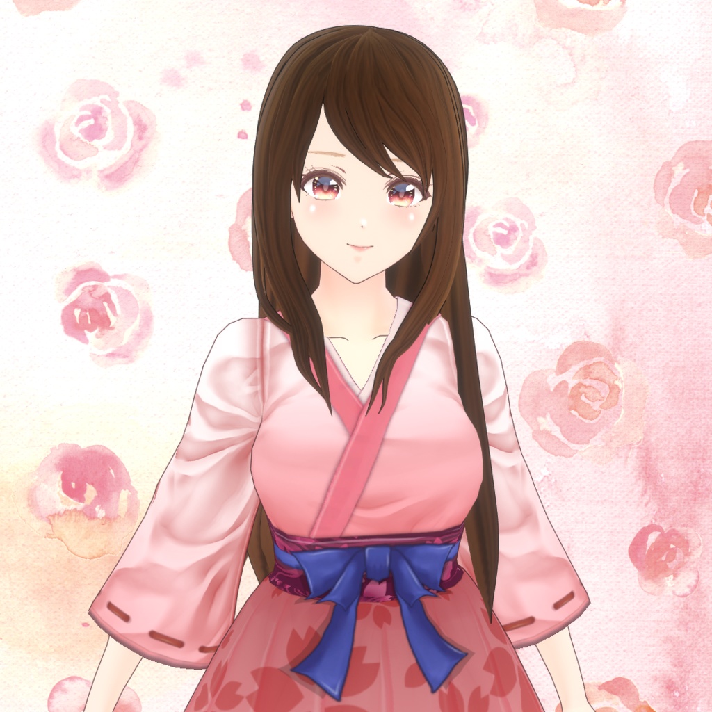 VRoid Hair presets 黒髪ロング