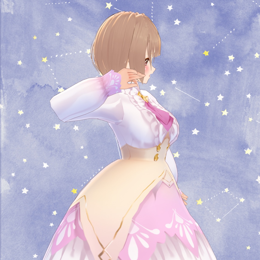 VRoid Hair presets ぱっつんボブ