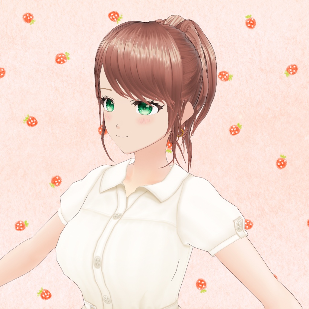 VRoid Hair presets ふわふわポニーテール