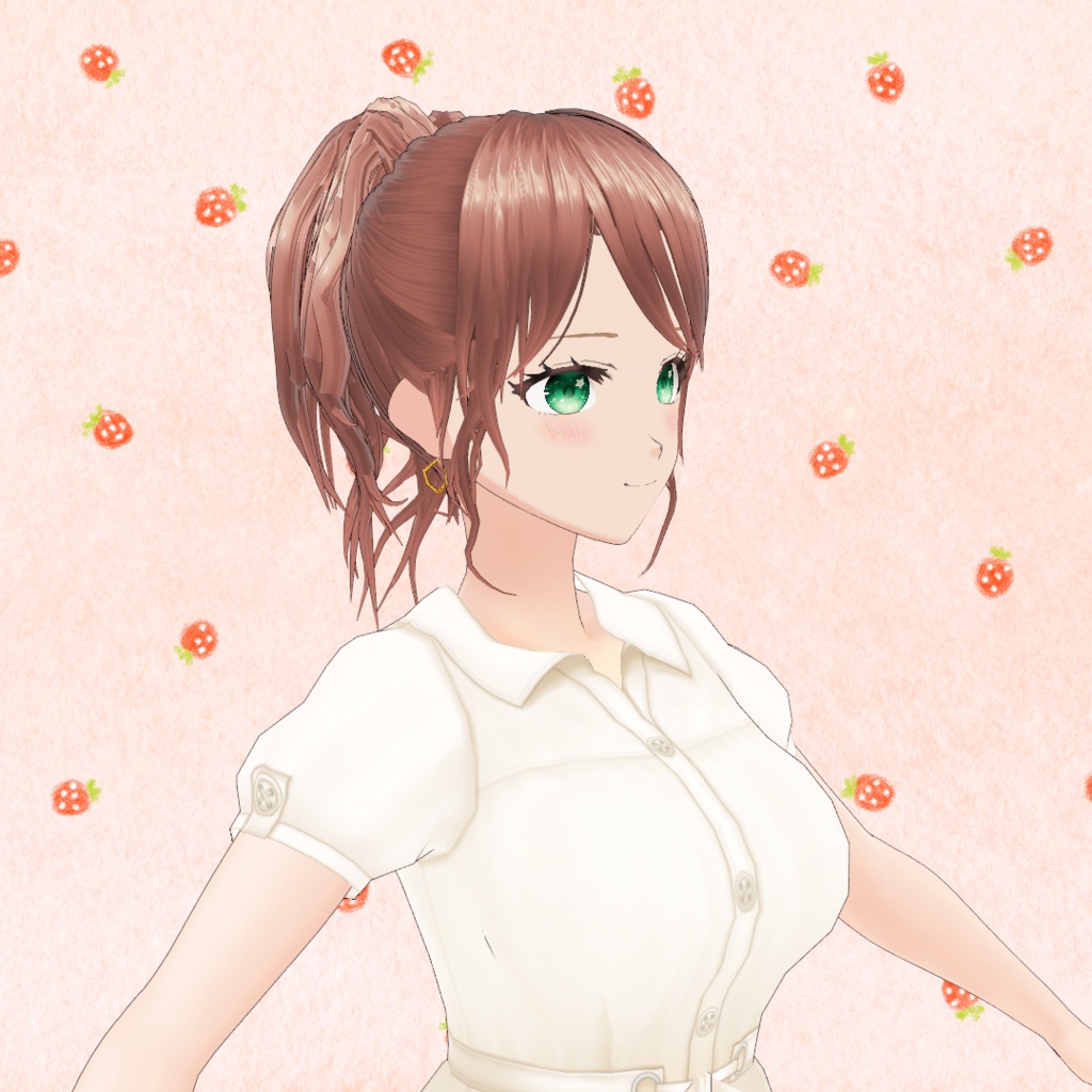 VRoid Hair presets ふわふわポニーテール