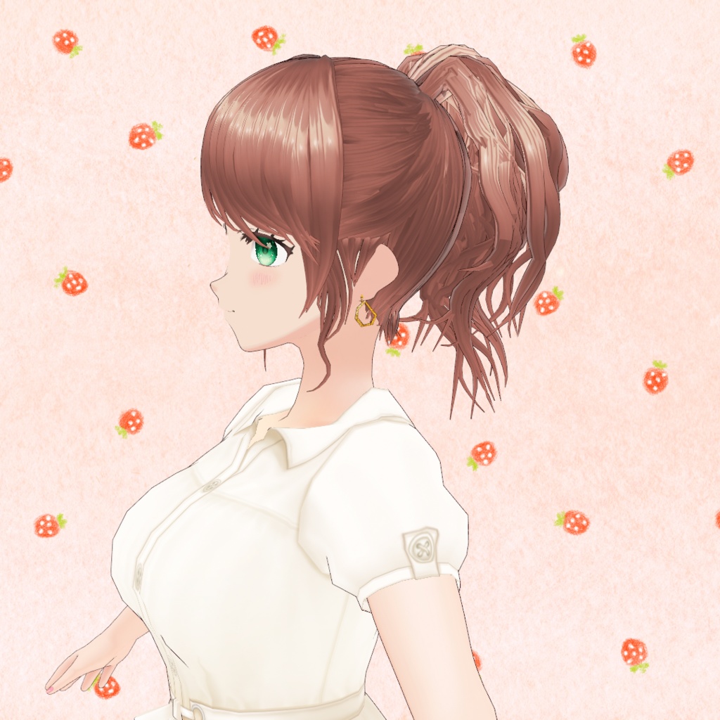 VRoid Hair presets ふわふわポニーテール