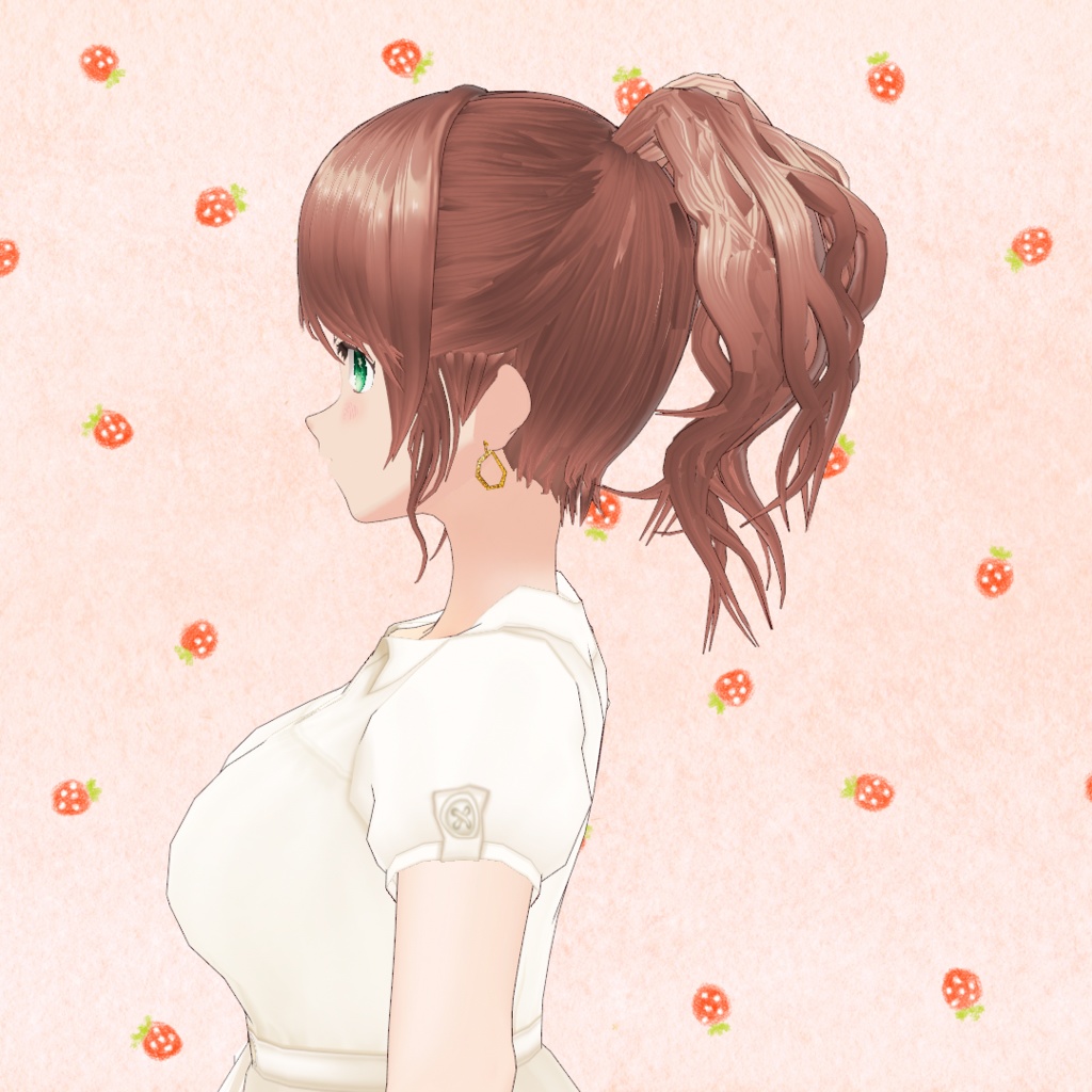 VRoid Hair presets ふわふわポニーテール