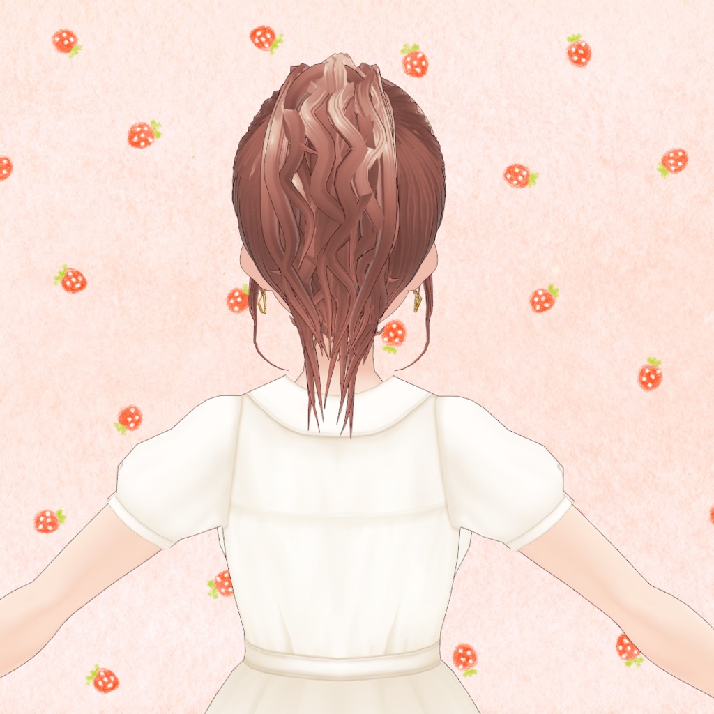 VRoid Hair presets ふわふわポニーテール
