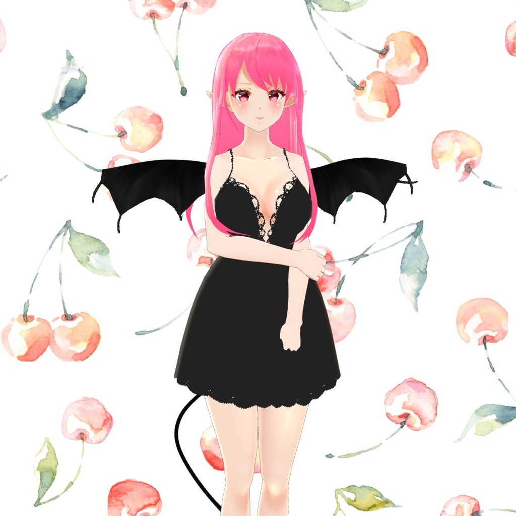 VRoid Hair presets リリィの小悪魔ヘアスタイル