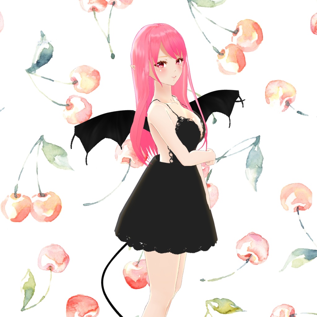 VRoid Hair presets リリィの小悪魔ヘアスタイル