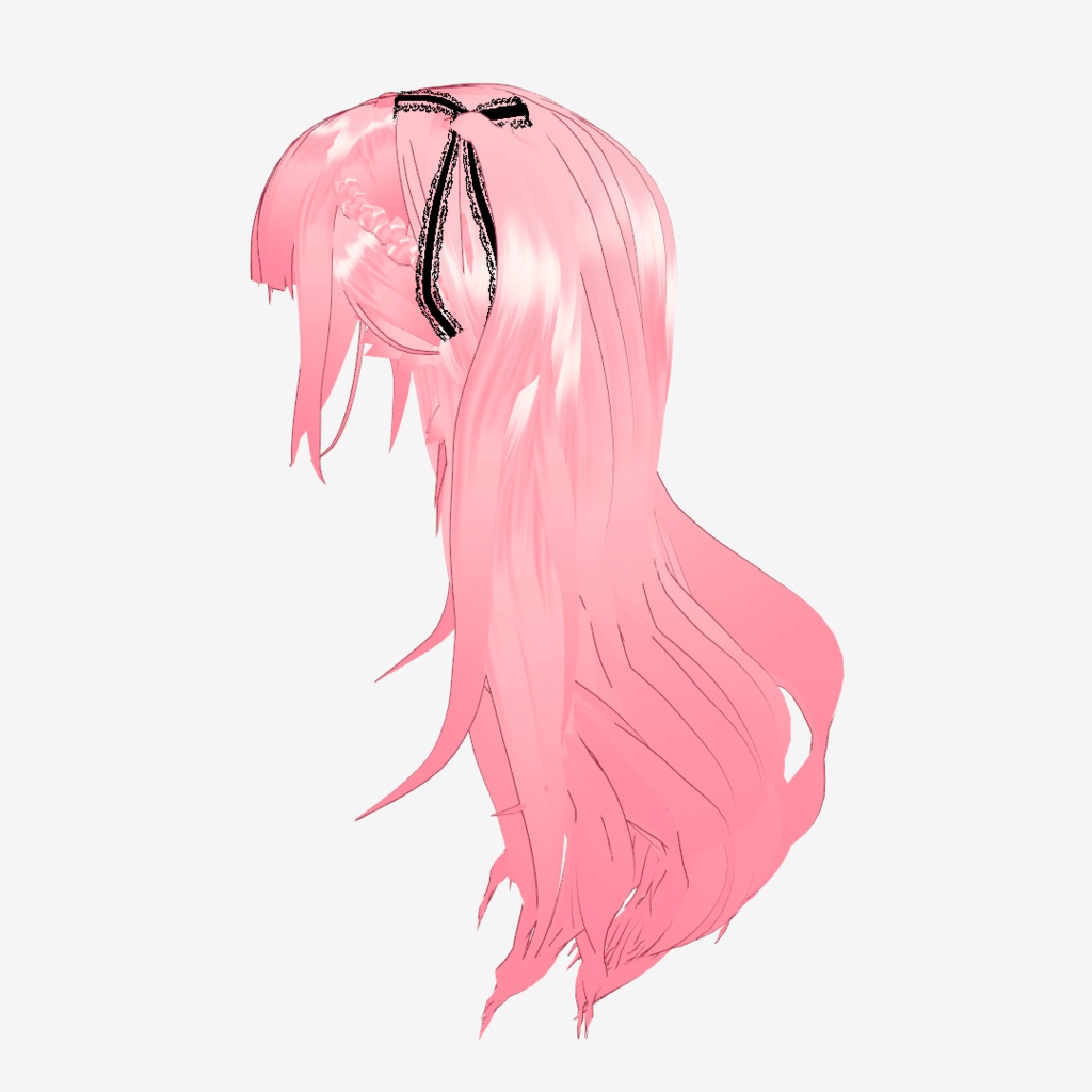 VRoid Hair presets 編み込みツインテール