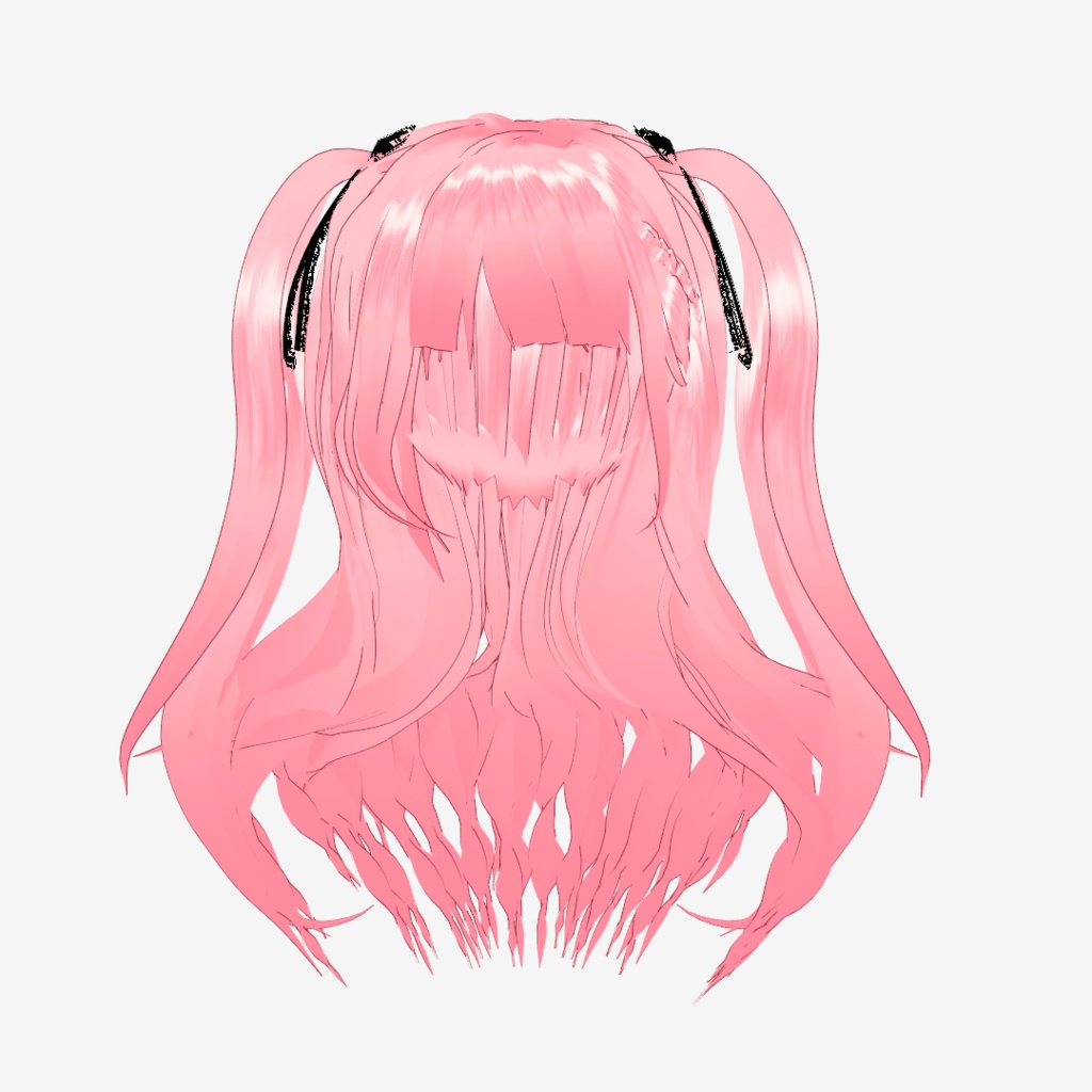 VRoid Hair presets 編み込みツインテール