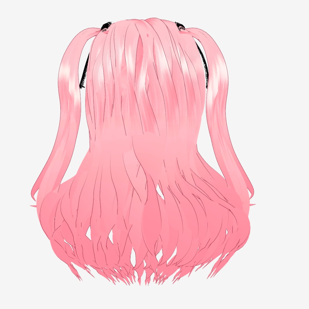 VRoid Hair presets 編み込みツインテール