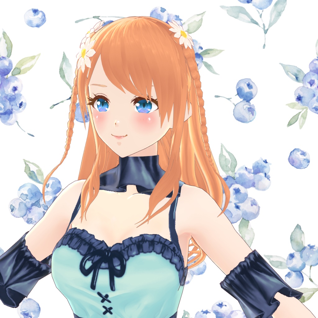 VRoid Hair presets あみこみツインテール