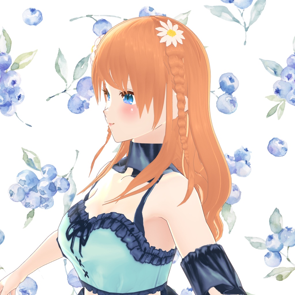 VRoid Hair presets あみこみツインテール