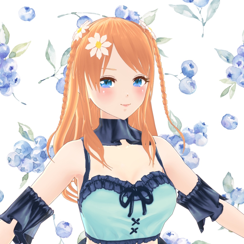 Vroid Hair Presets あみこみツインテール Starry Sea 彡 Booth