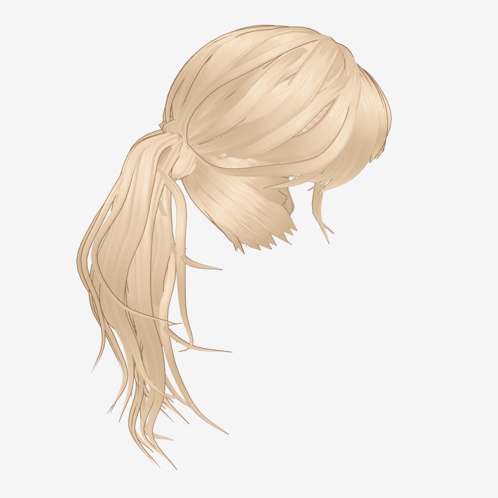 VRoid Hair customitem ターバンポニテ