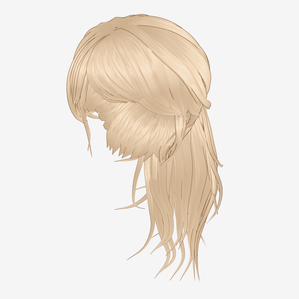 VRoid Hair customitem ターバンポニテ