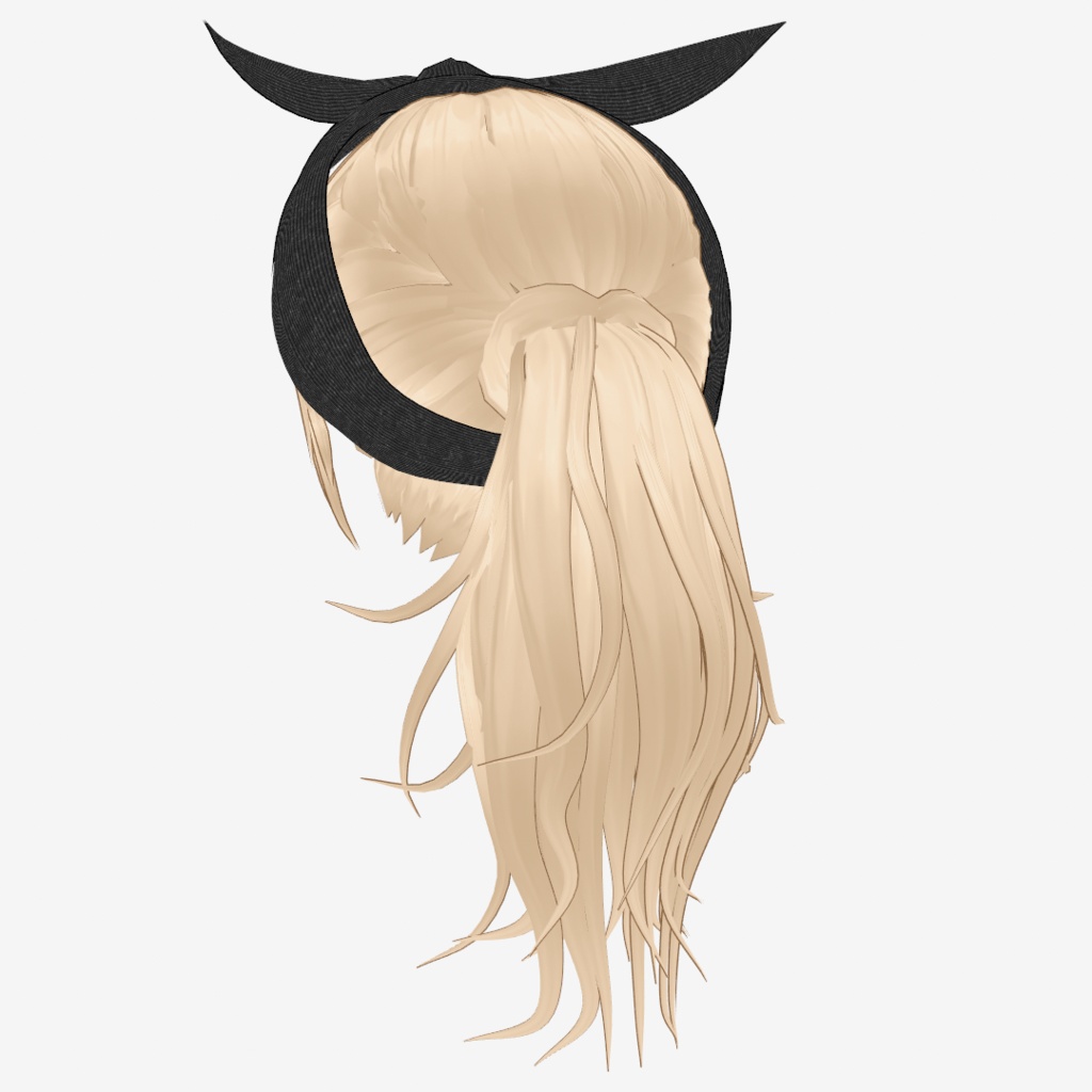 VRoid Hair customitem ターバンポニテ