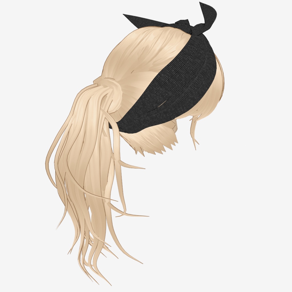VRoid Hair customitem ターバンポニテ