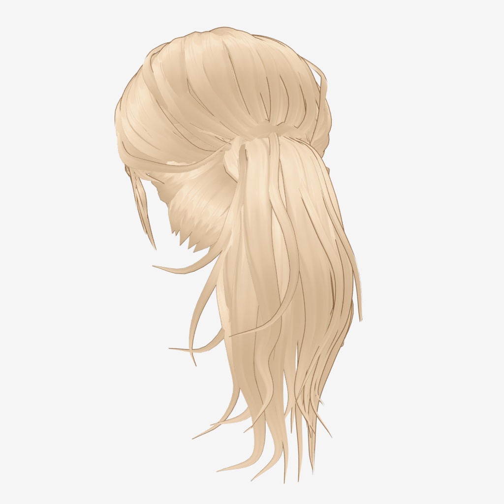 VRoid Hair customitem ターバンポニテ