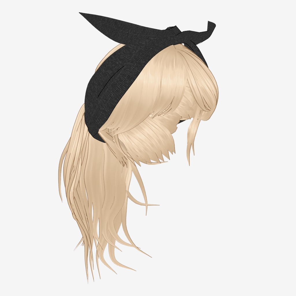 VRoid Hair customitem ターバンポニテ