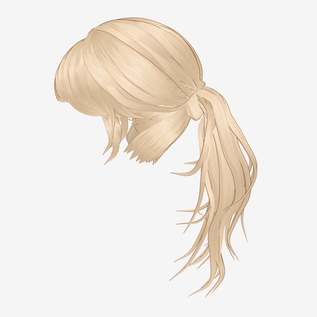 VRoid Hair customitem ターバンポニテ