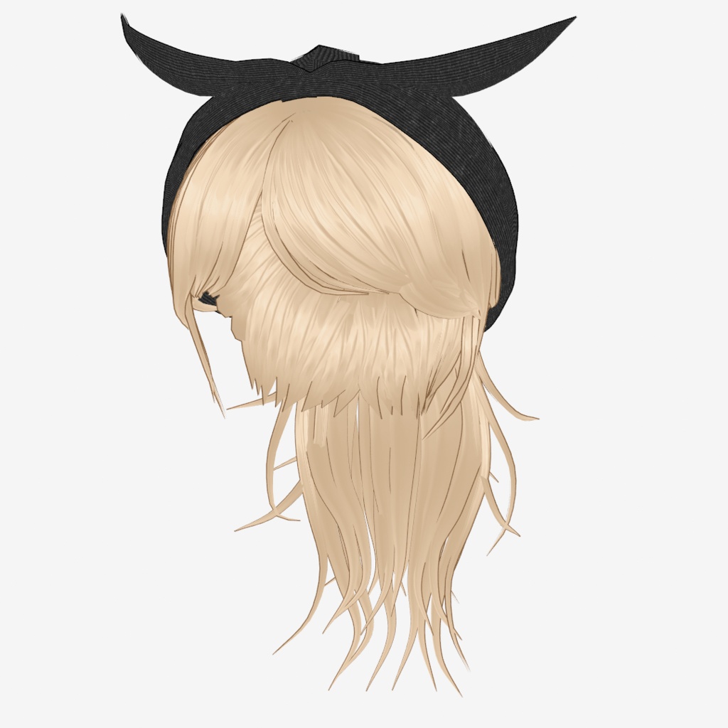 VRoid Hair customitem ターバンポニテ