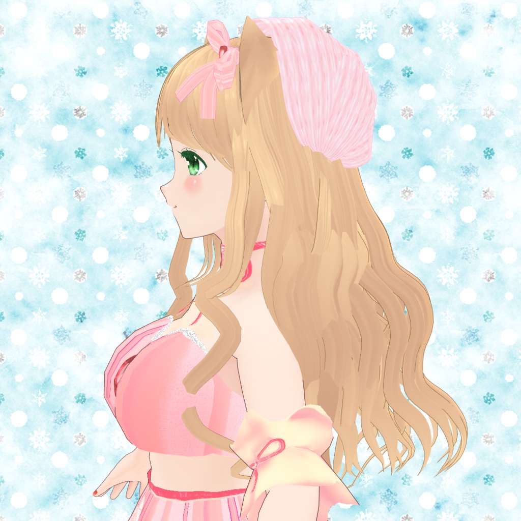 VRoid Hair presets オトナっぽウェーブヘア&ねこみみウェーブヘア