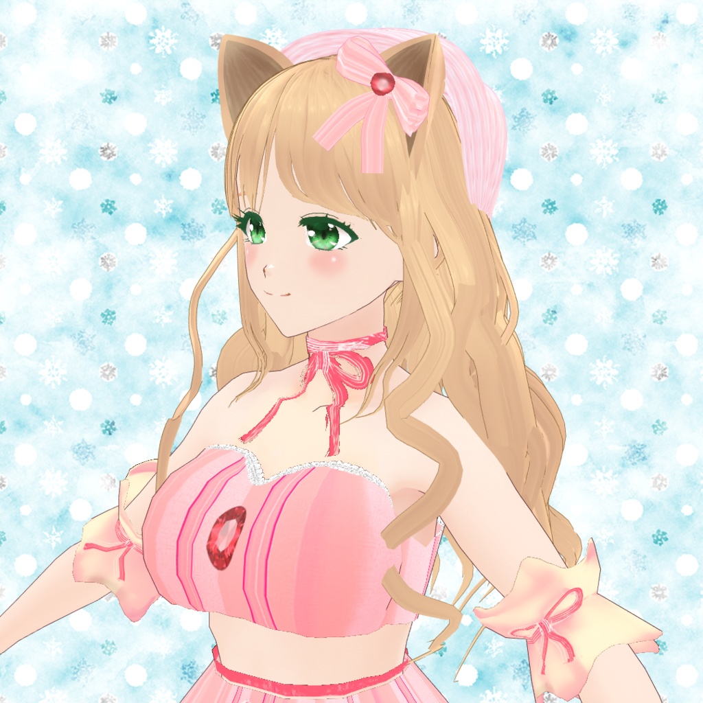 VRoid Hair presets オトナっぽウェーブヘア&ねこみみウェーブヘア