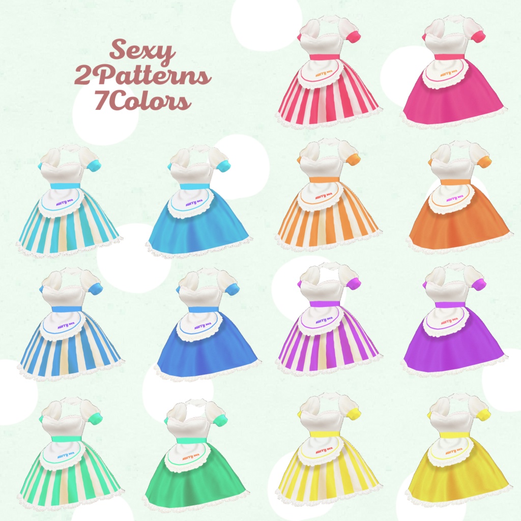 VRoid  Costume Texture 「Diner Uniform」